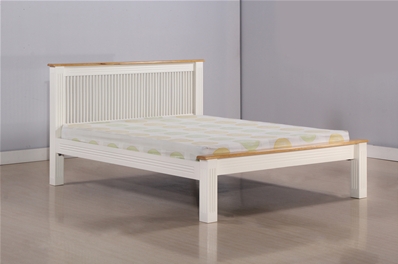LIT EN BOIS + SOMMIER EN MÉTAL 140*190 CM <br><small><b>ALA-D4L</b></small>