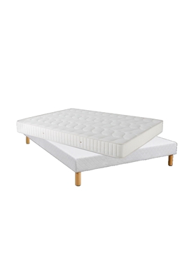 MATELAS ORTHOPEDIQUE  140*190 CM EPAISSEUR 18CM + SOMMIER TAPISSIER<br><small><b>MATSOM1</b></small>